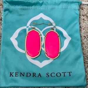 Kendra Scott Neon Pink Danielle Earrings